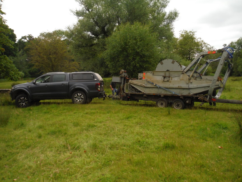 Weed cutting boat for the Avon